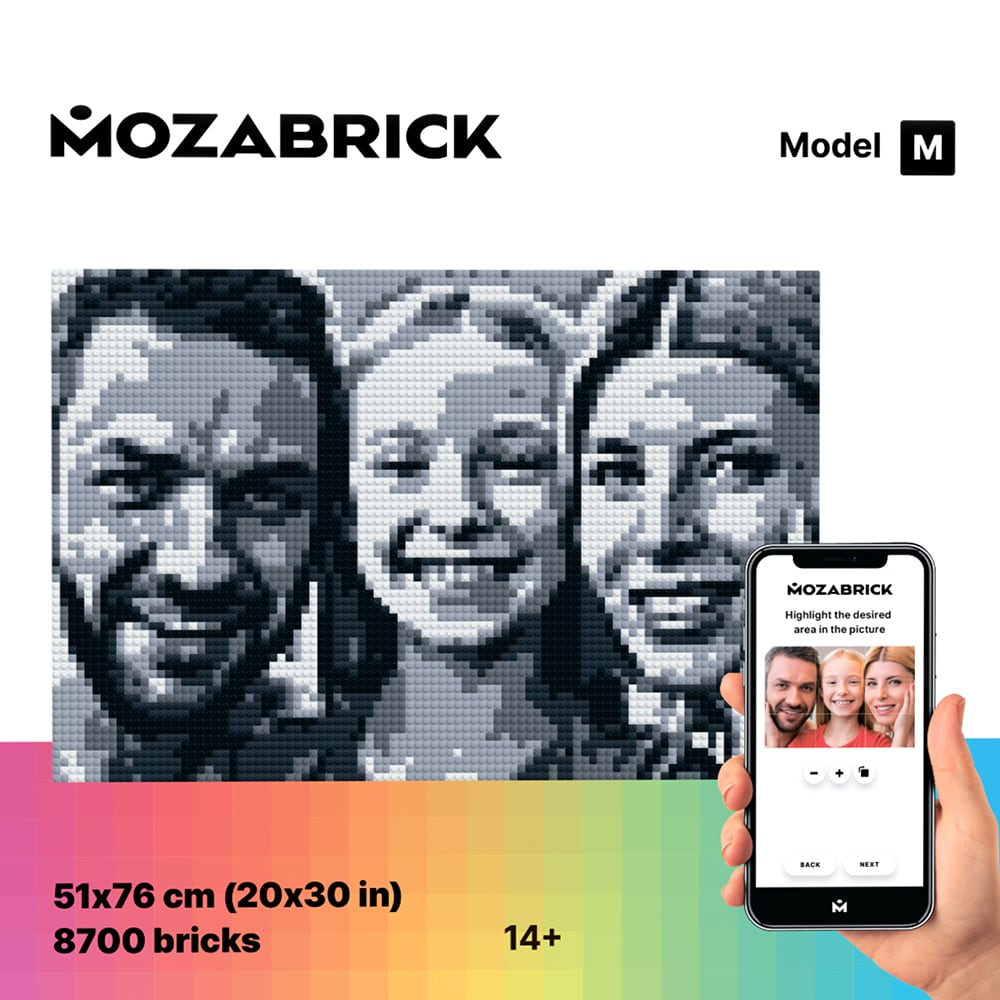 Mozabrick Photo Construction Set Model M (51x76 cm)– mozabrick.co.uk